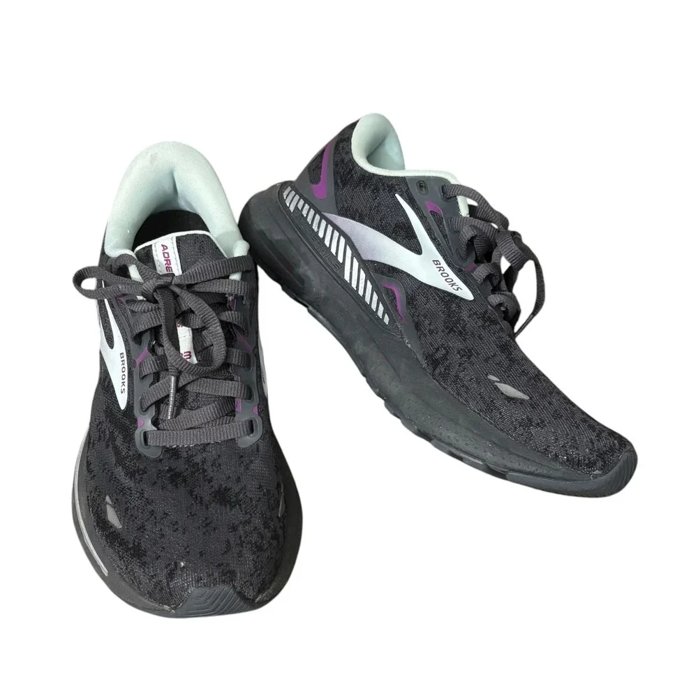 Brooks Adrenaline‎ GTS 23 Women's 6.5 Running Shoes Black Purple Cushion